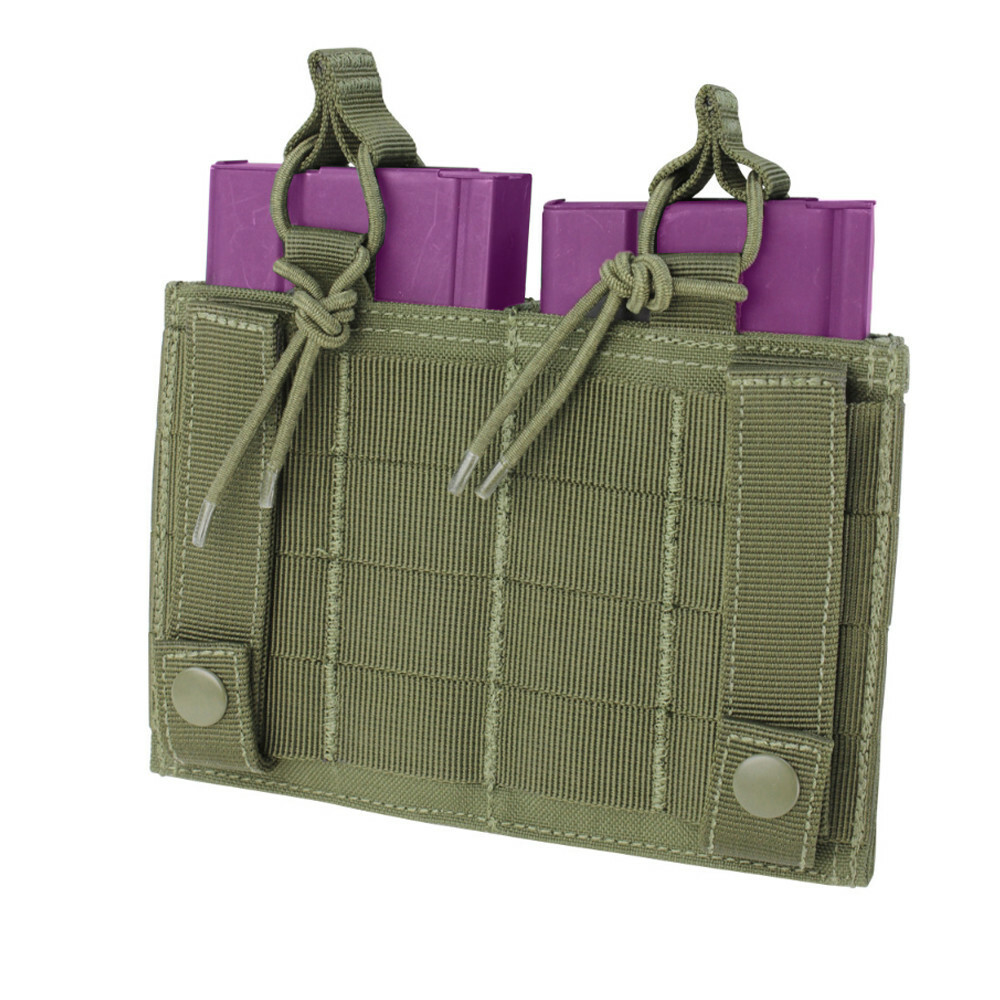 Double Kangaroo Mag Pouch OD Green Tactical Molle