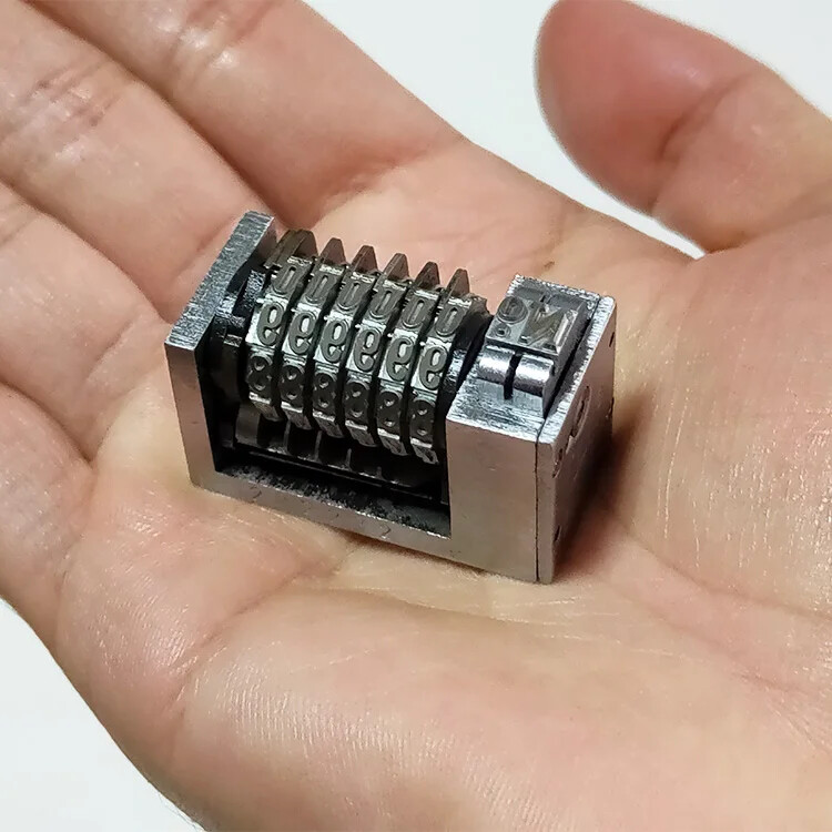 Mini 6 Digits Roman Backward Printing Machine 4X8 Printer Numbering Machine