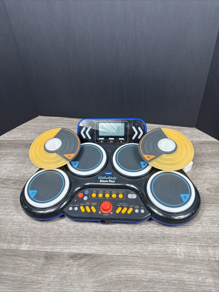 Vtech Kidi Star Drum Pad Set Bluetooth Kids Musical Instrument Learning TESTED