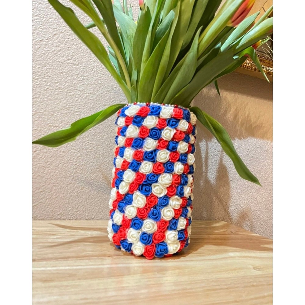 Handmade Vase From Foam Roses