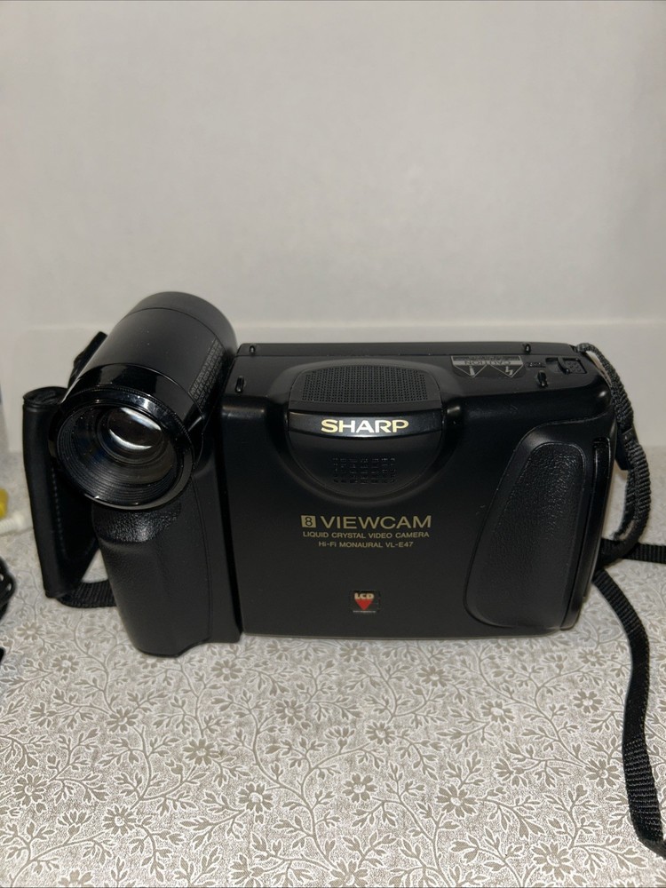Sharp Liquid Crystal Video Camera Vl-E47 & Accessories