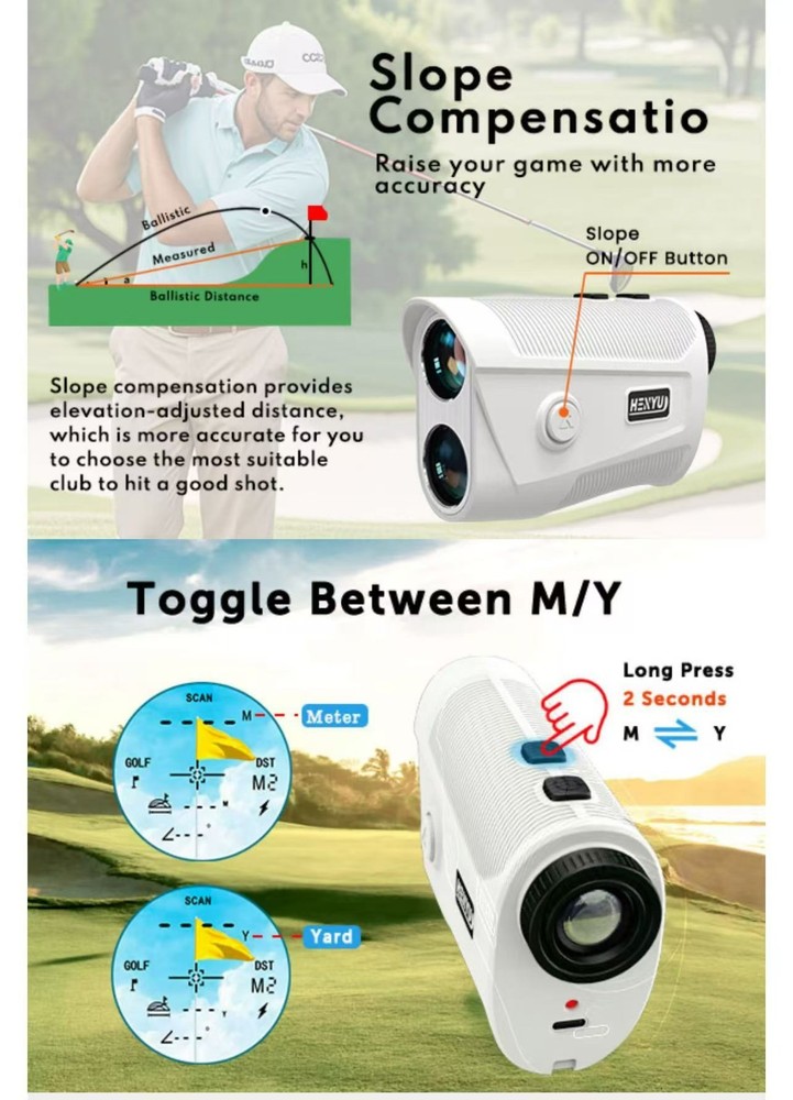 Professional HENYU Golf Laser Rangefinder SH003