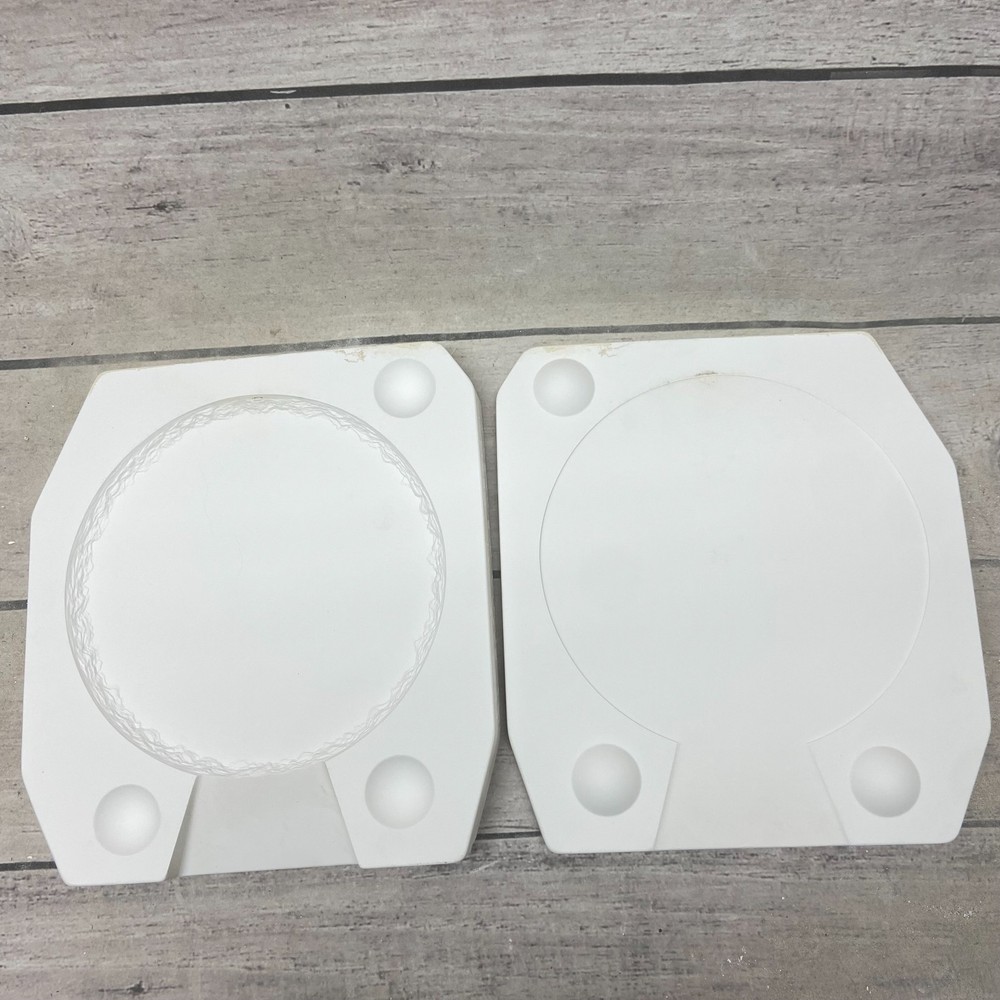 2004 Riverview Ceramic Casting Mold Round Slate 8" #1008