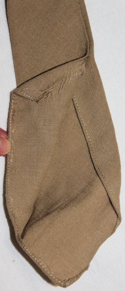 ORIGINAL WWII KHAKI WOOL UNIFORM NECKTIE