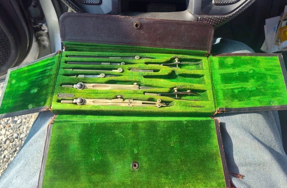 Vintage Eugene Dietzgen Co. Drafting Tools Deluxe 1 Missing