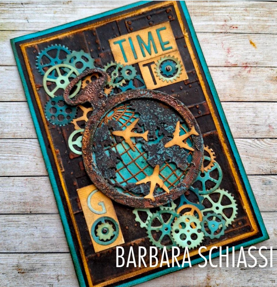 Sizzix Thinlits 29pc Vault World Travel #666606 Retail $20.99 by Tim Holtz