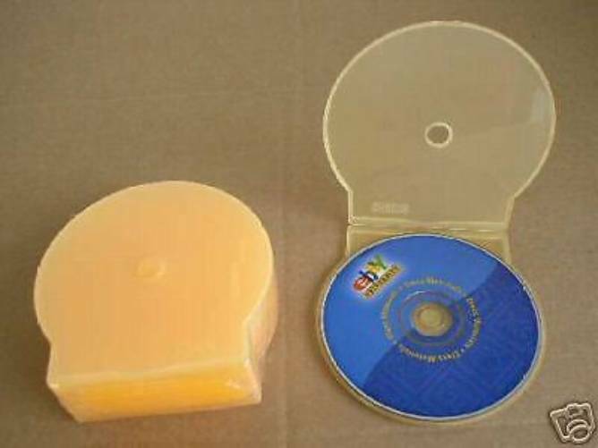 100 NEW ORANGE CD/DVD CLAMSHELL CASES CSHELL, JS103