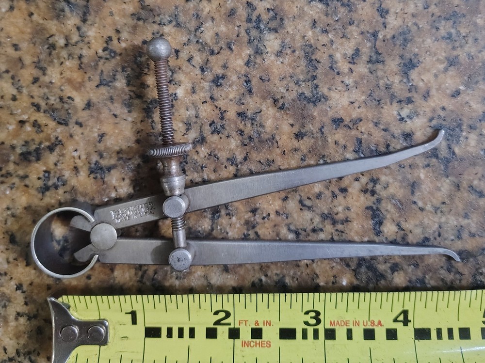 🗽 VINTAGE STARRETT 4-1/2" ID CALIPER