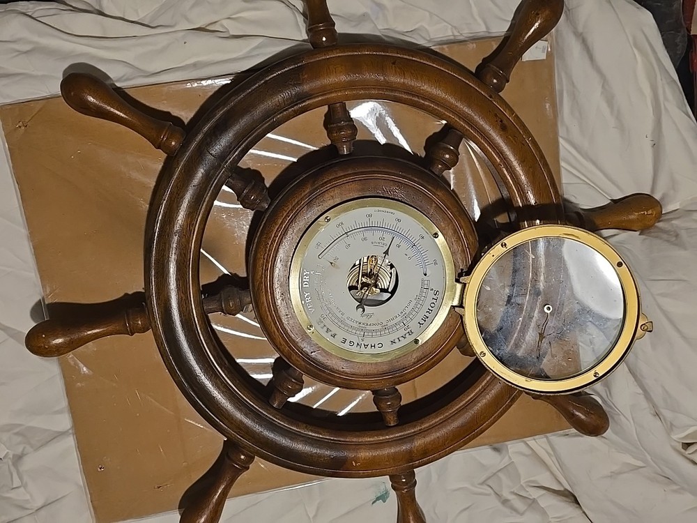 Polosteric Compensated Barometer Ships Steering Wheel Made In Germany