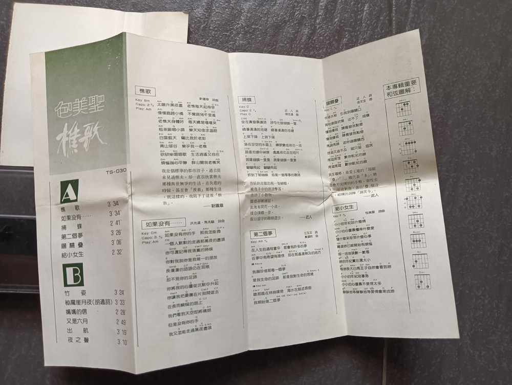 02- 包美圣 =樵歌= 磁带 Taiwan Cassette