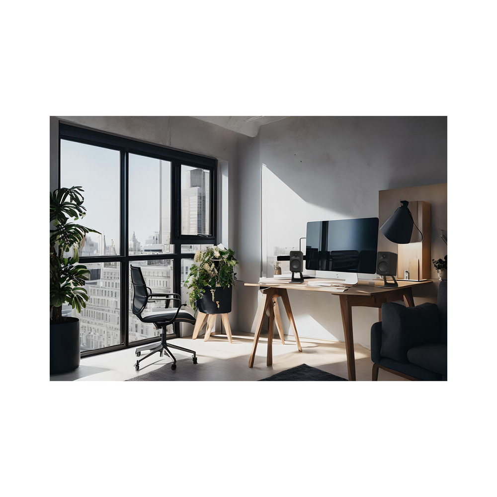 Kanto ORA 2-Way Wireless Desktop Speakers (Pair) - Reference Quality - Black