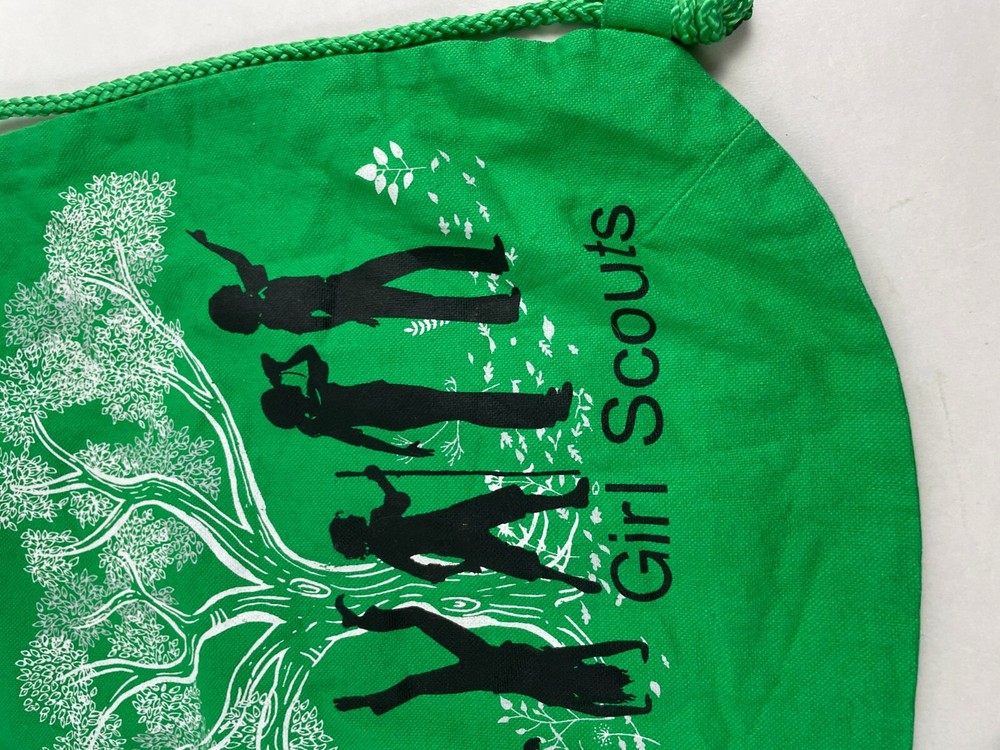 Girl Scouts Drawstring Backpack Green