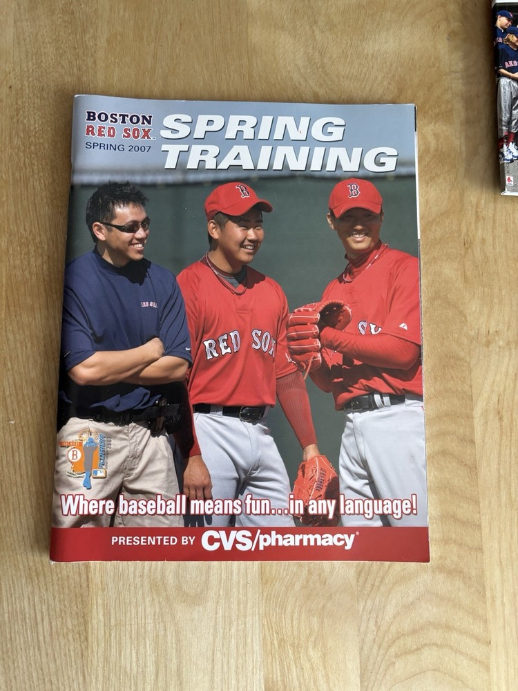 2007 RED SOX Spring Training Program DAISUKE MATSUZAKA HIDEKI OKAJIMA