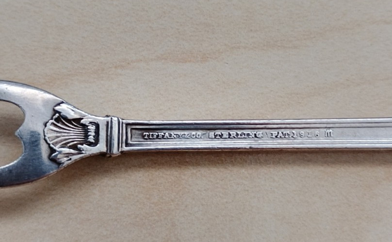 TIFFANY - Antique - Solid Silver - Pickle Fork