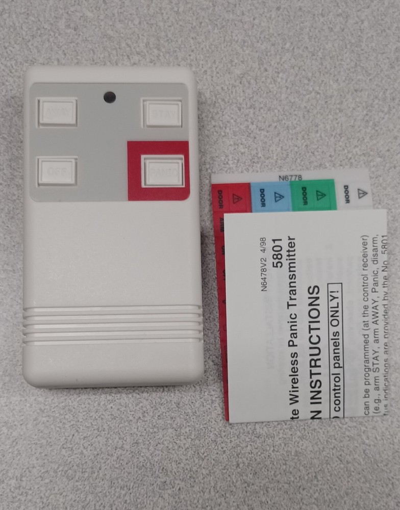 Ademco 5801 4 Button Wireless Remote