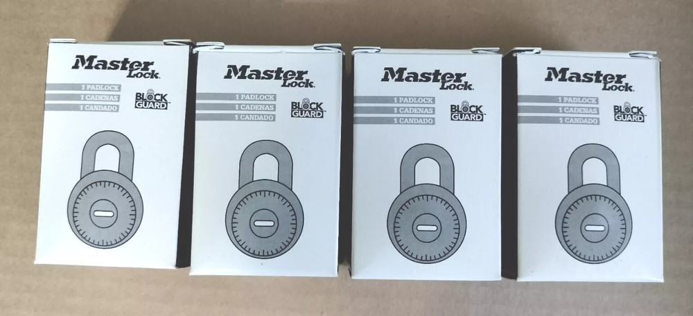 4 New Master Lock Combination Padlock Gym School Locker Gate Bicycle Chain Safe