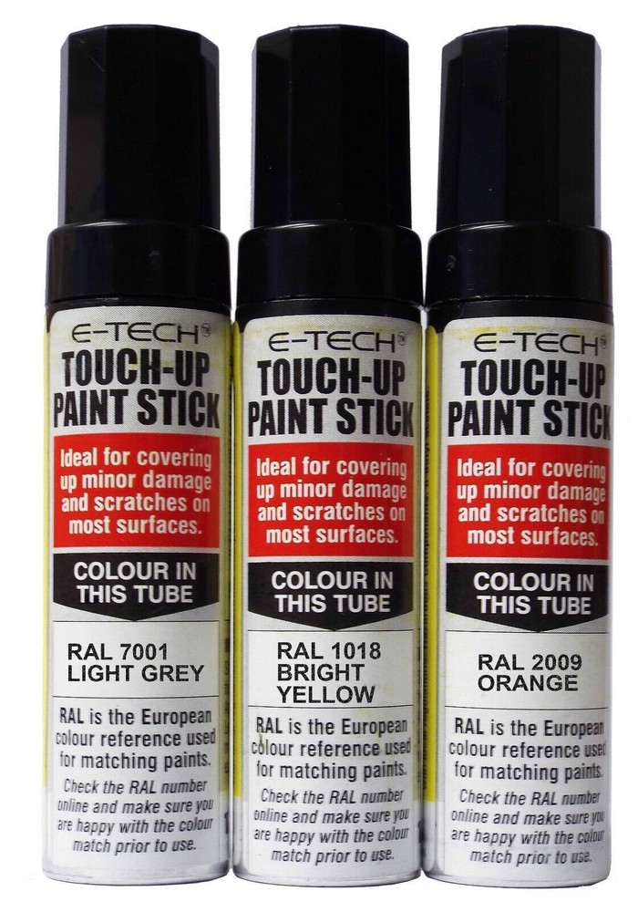 E-Tech Car Bodywork, Wheels & Anything Touch Up Paint Pen Sticks - Technik Grey