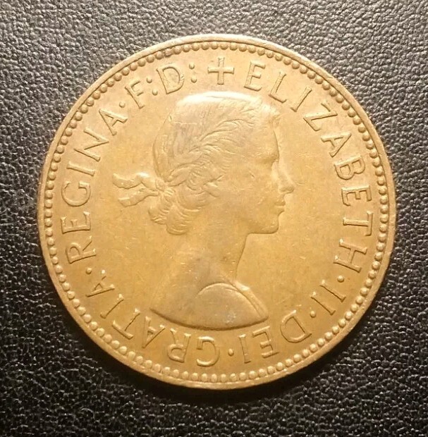 1966 Great Britain Half Penny