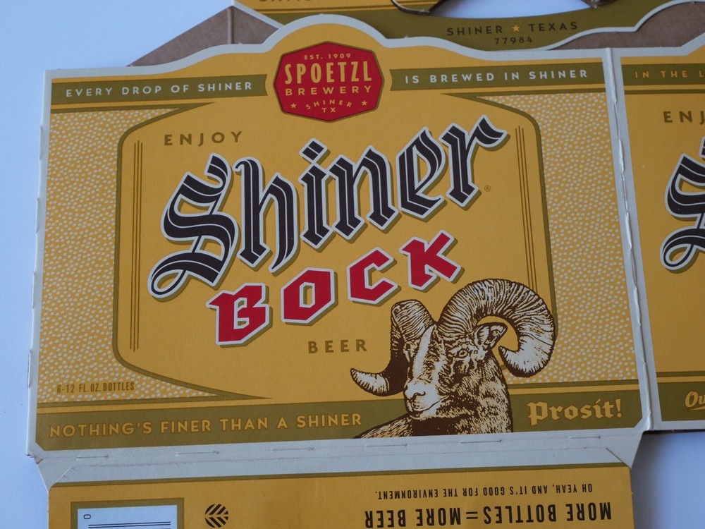 Shiner - Ruby Redbird - Cardboard Carryout - Beer Advertising