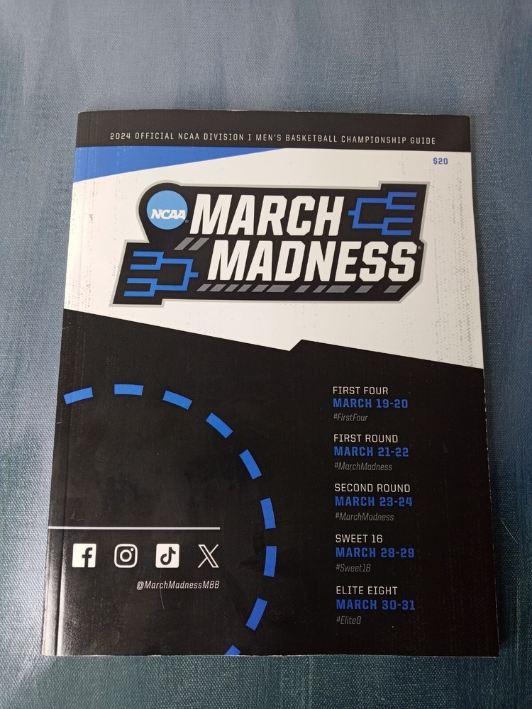 2024 NCAA March Madness Championship Guide Program All 68 Teams