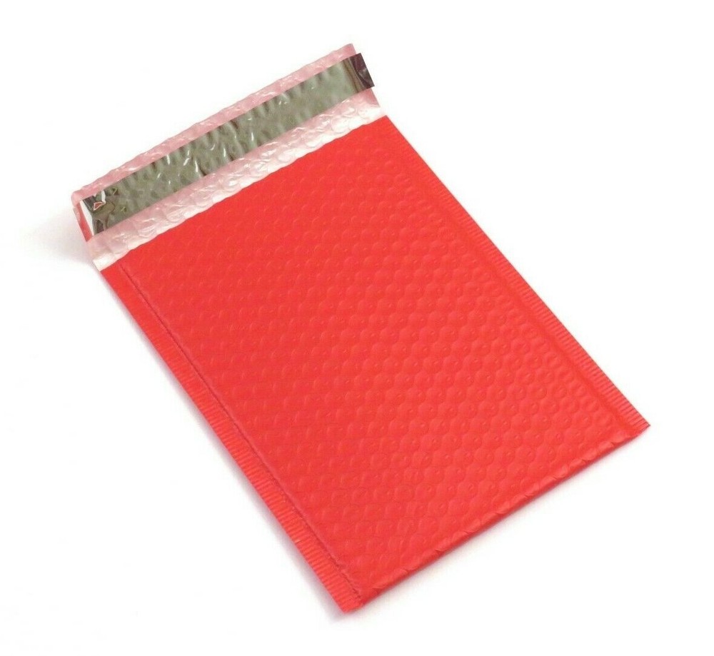 6x9'' RED POLY BUBBLE MAILERS COLORS HIGH QUALITY