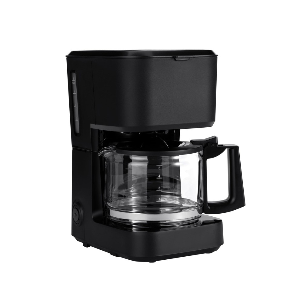 Amazon Basics 5 Cup Drip Coffee Maker with Glass 5-Cup, Matte Black