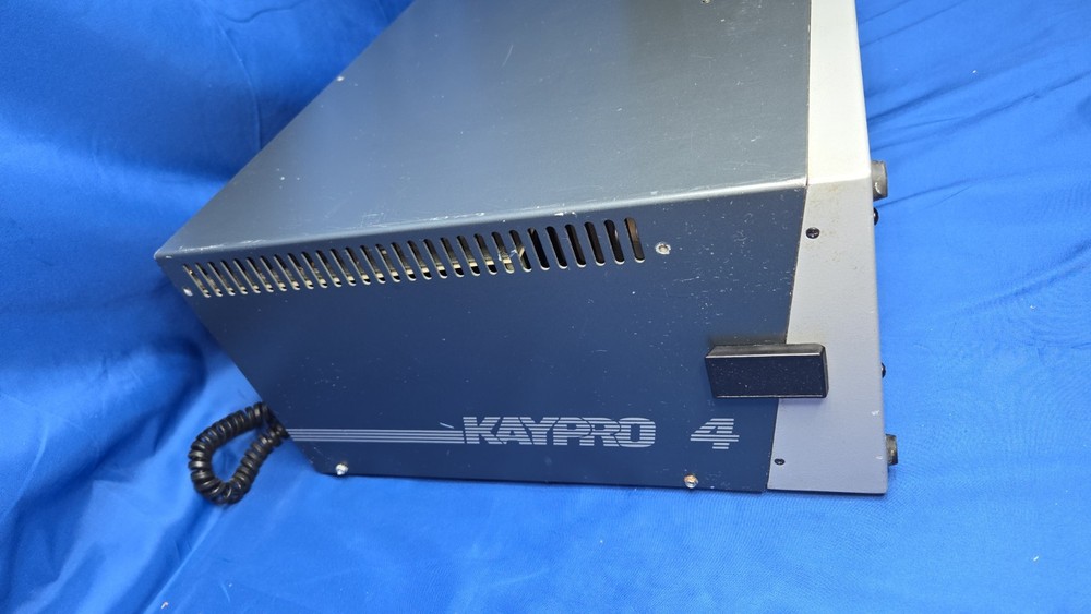 Vintage Kaypro 4 Portable Luggable Computer Powers On Dual 5¼″ Floppy Disk