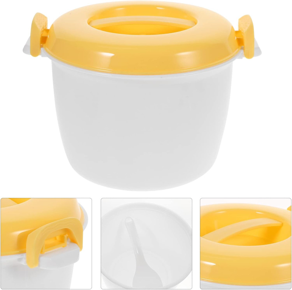Microwave Rice Cooker Small 4 Cup Multifunctional Microwaveable Rice Steamer wit