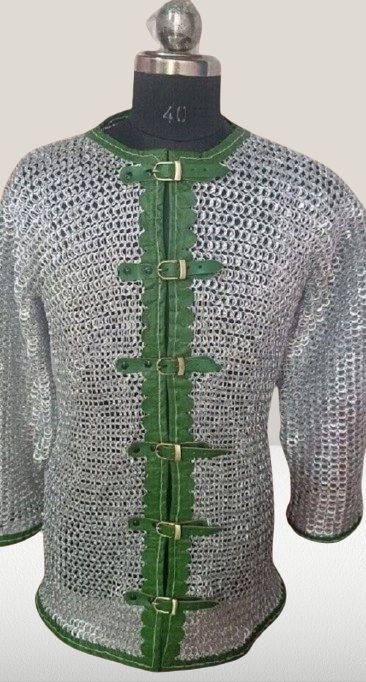 10MM Chainmail Shirt Aluminum, 10MM Flat Rings Riveted With Solid Rings