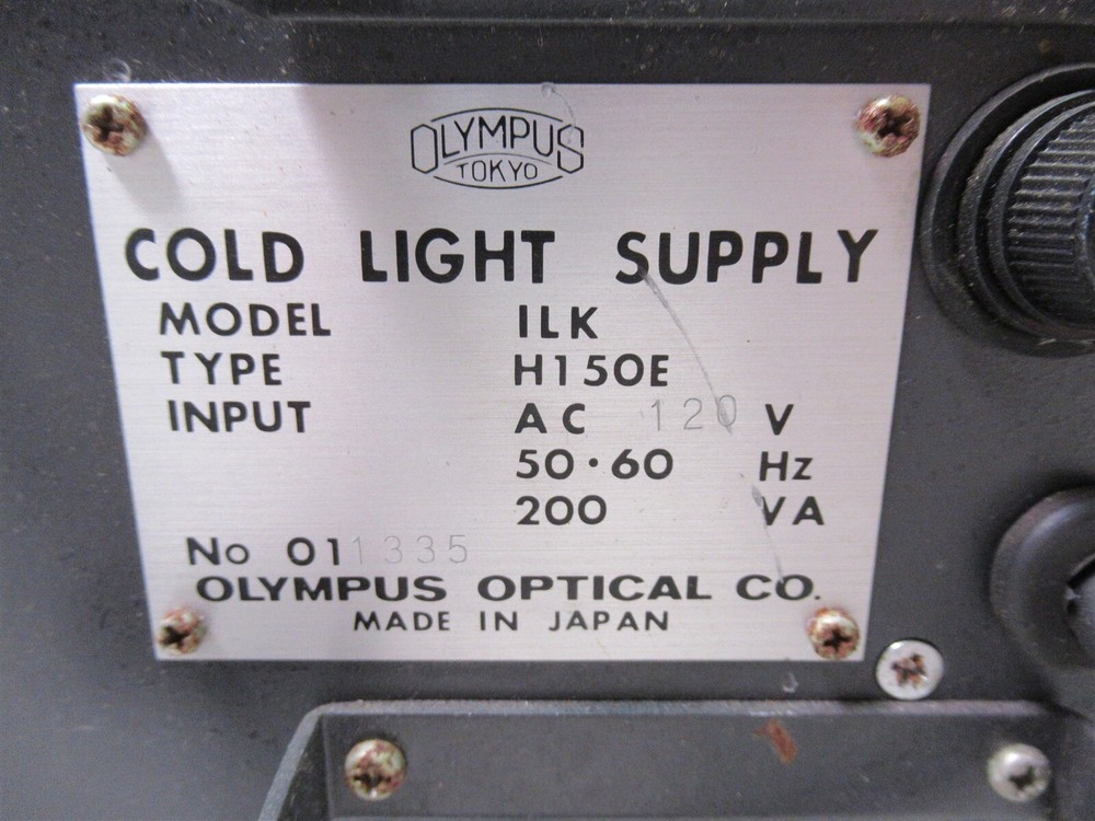 Olympus ILK Cold Light Supply Laboratory Light Source Optical Japan
