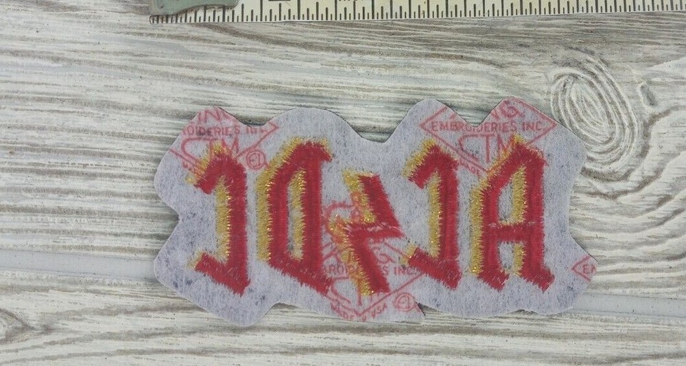 AC/DC Embroidered Sew on Patch Badge Small 3" x 1.5"