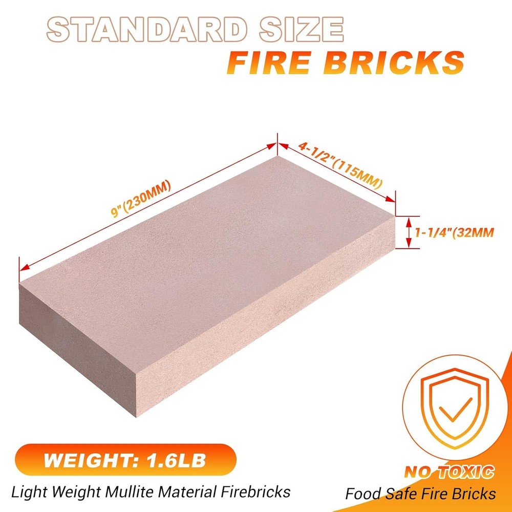 Fire Bricks, Woodstove Firebricks, High Temperature Resistant Clay Firebricks fo