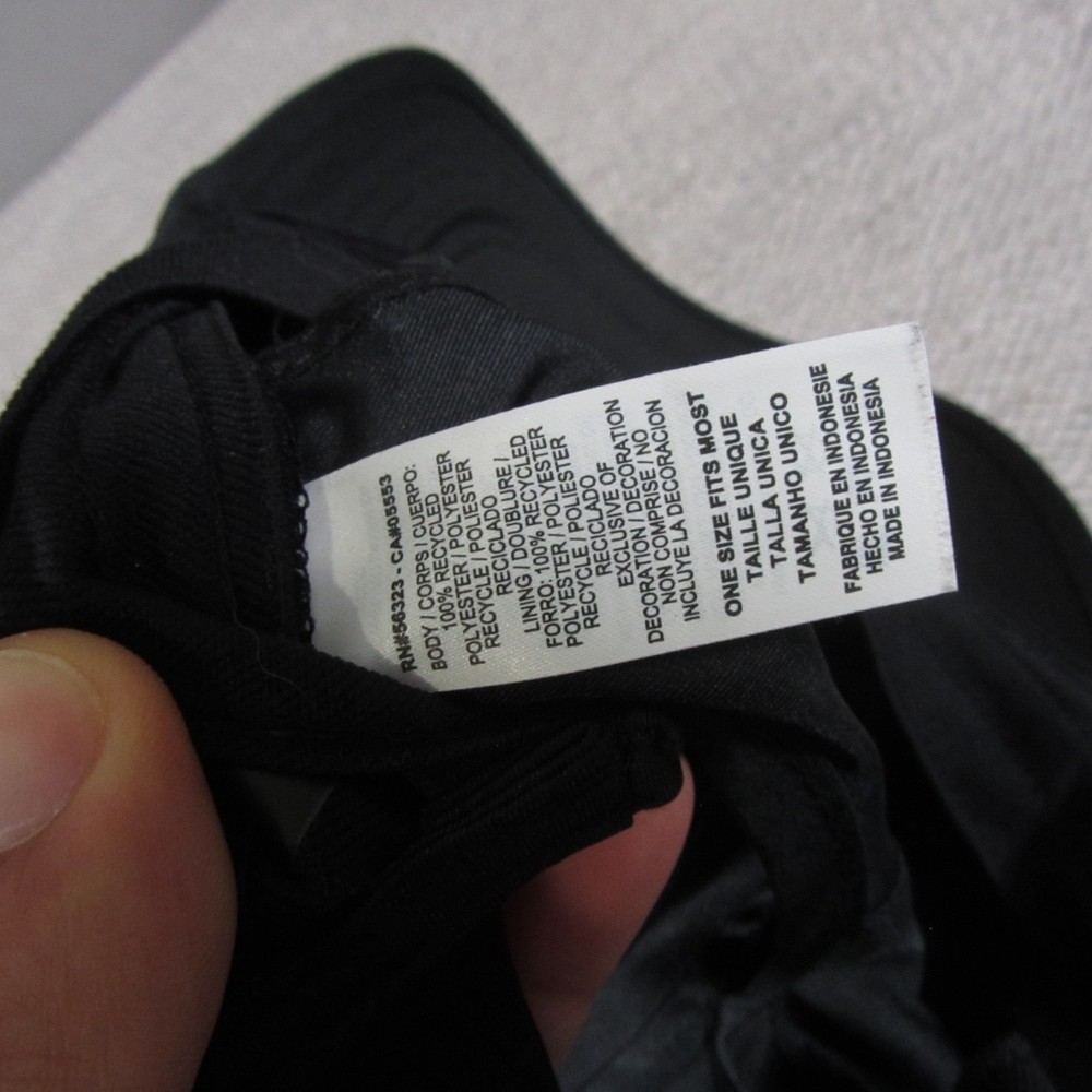 Nike FeatherLight Dri Fit Hat Adjustable Strap Performance Black Running Jugging