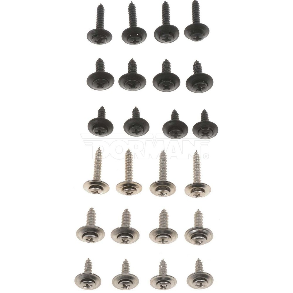 Dorman 02406 Black And Chrome Trim Assortment