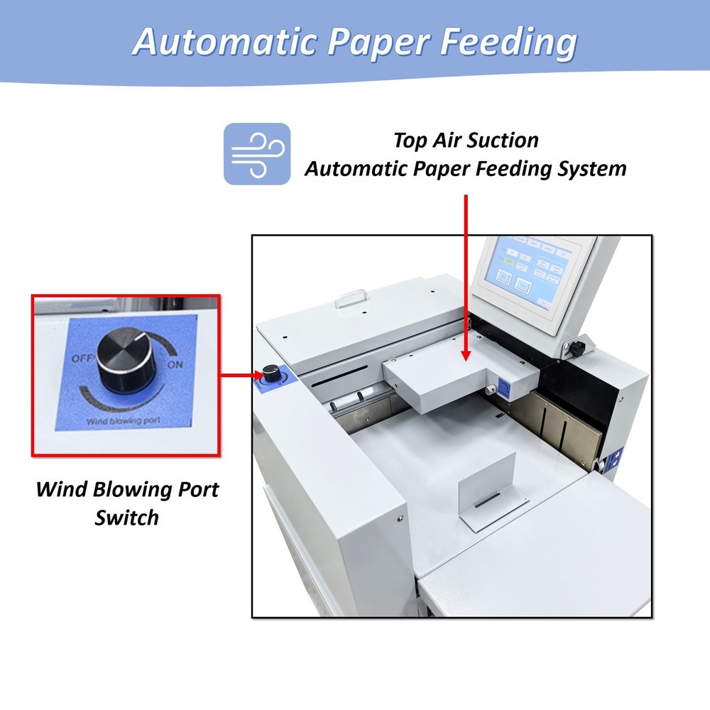 13'' Full-Automatic Digital Electric Paper Creasing and Perforating Machine 110V