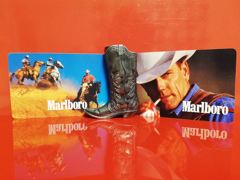 Marlboro Cowboy Boot Case for Mini Bic Lighter