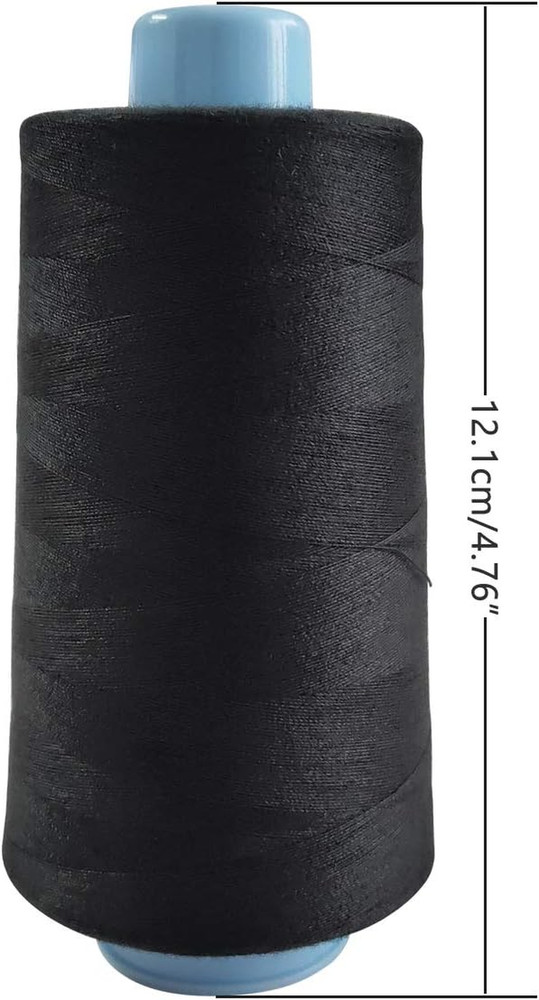 2 Spools Polyester 3000 Yards Sewing Thread Spools, 40/2 Thread For Sewing