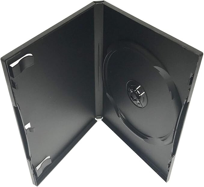 Standard Black Single DVD Case - 10 Pack