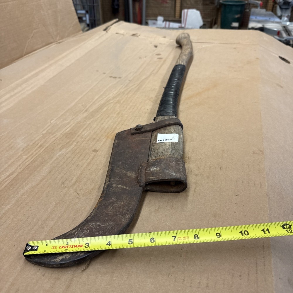 Vintage Brush Hook 39" Long, 4lb-4oz ~ Original Handle