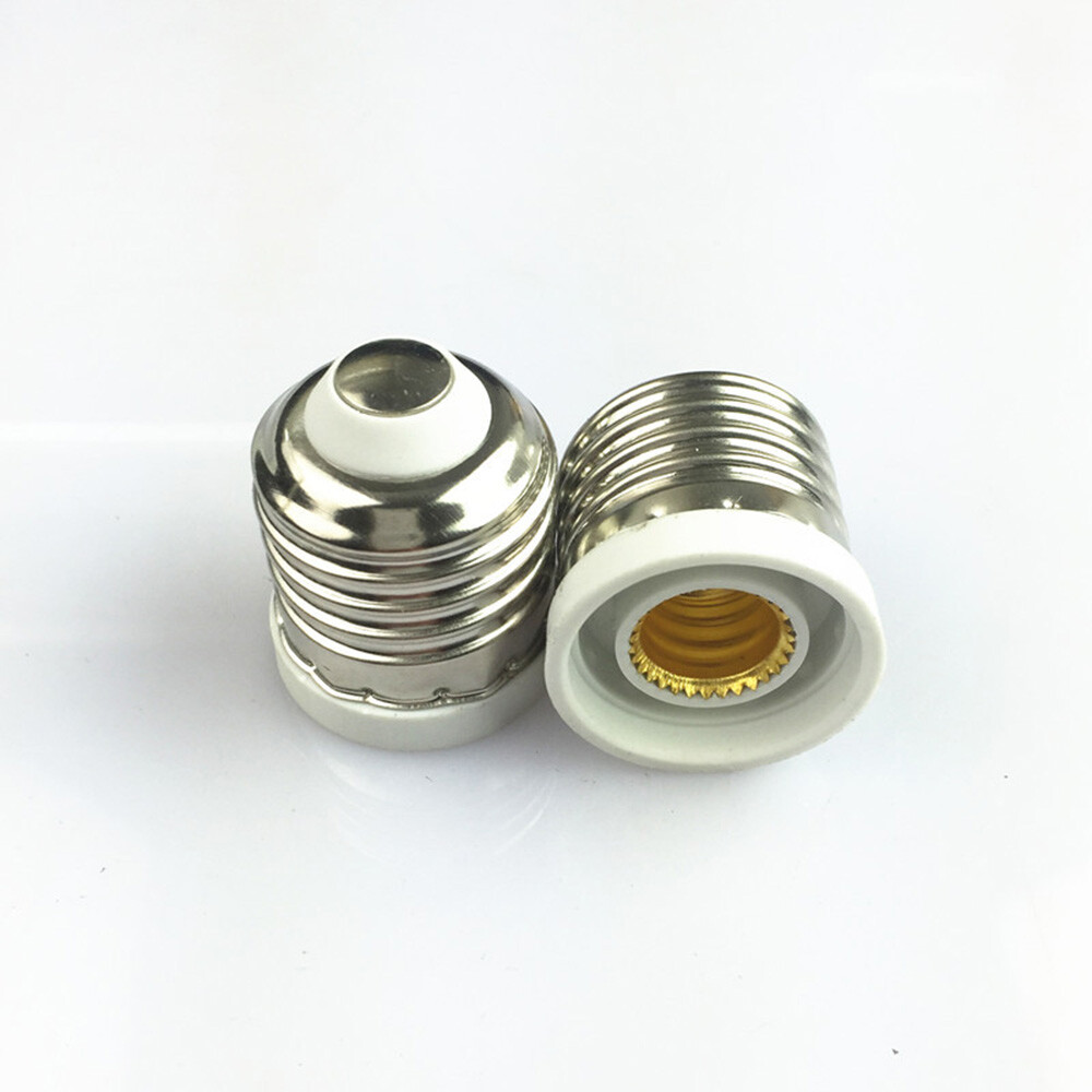 5/10x Light Bulb Socket Adapter Medium Base E26 to E12 Candelabra Screw Reducer