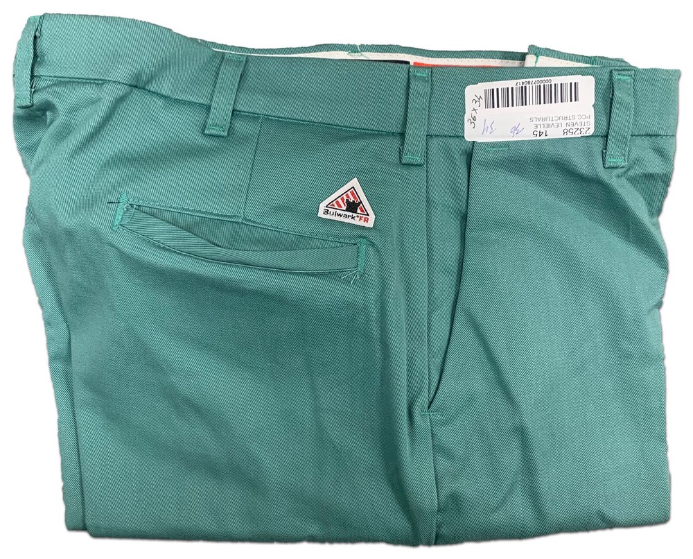 Bulwark / Reed FR Pants Flame Resistant Clothes Visual Green Work Uniform