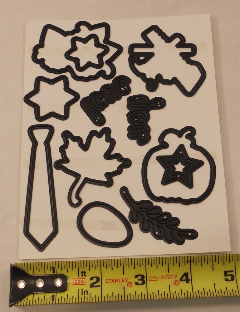 Diamond Press   Die Kit  Leaves Pumpkin