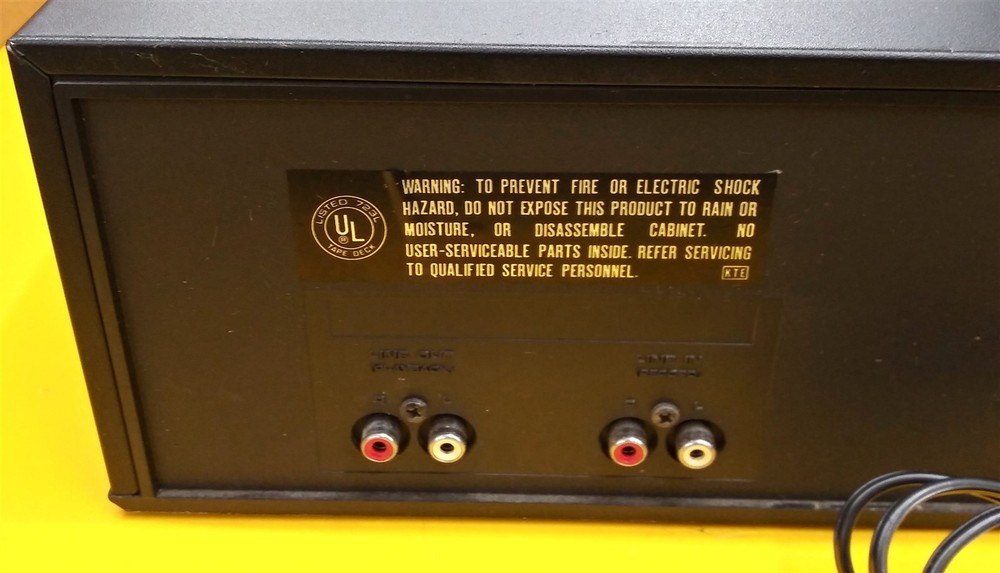 ⭐️⭐️⭐️⭐️⭐️ Fisher CR-125 Studio Standard Stereo Cassette Deck Player