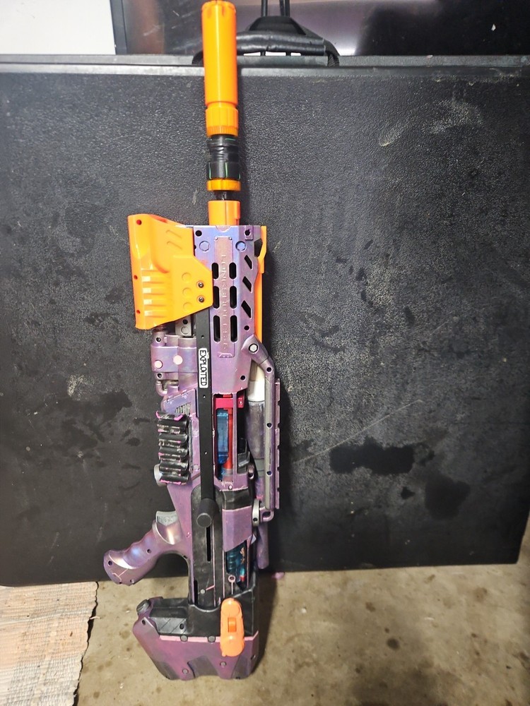 Custom Highly Modded Nerf Longshot. Used.  Halflenght Darts
