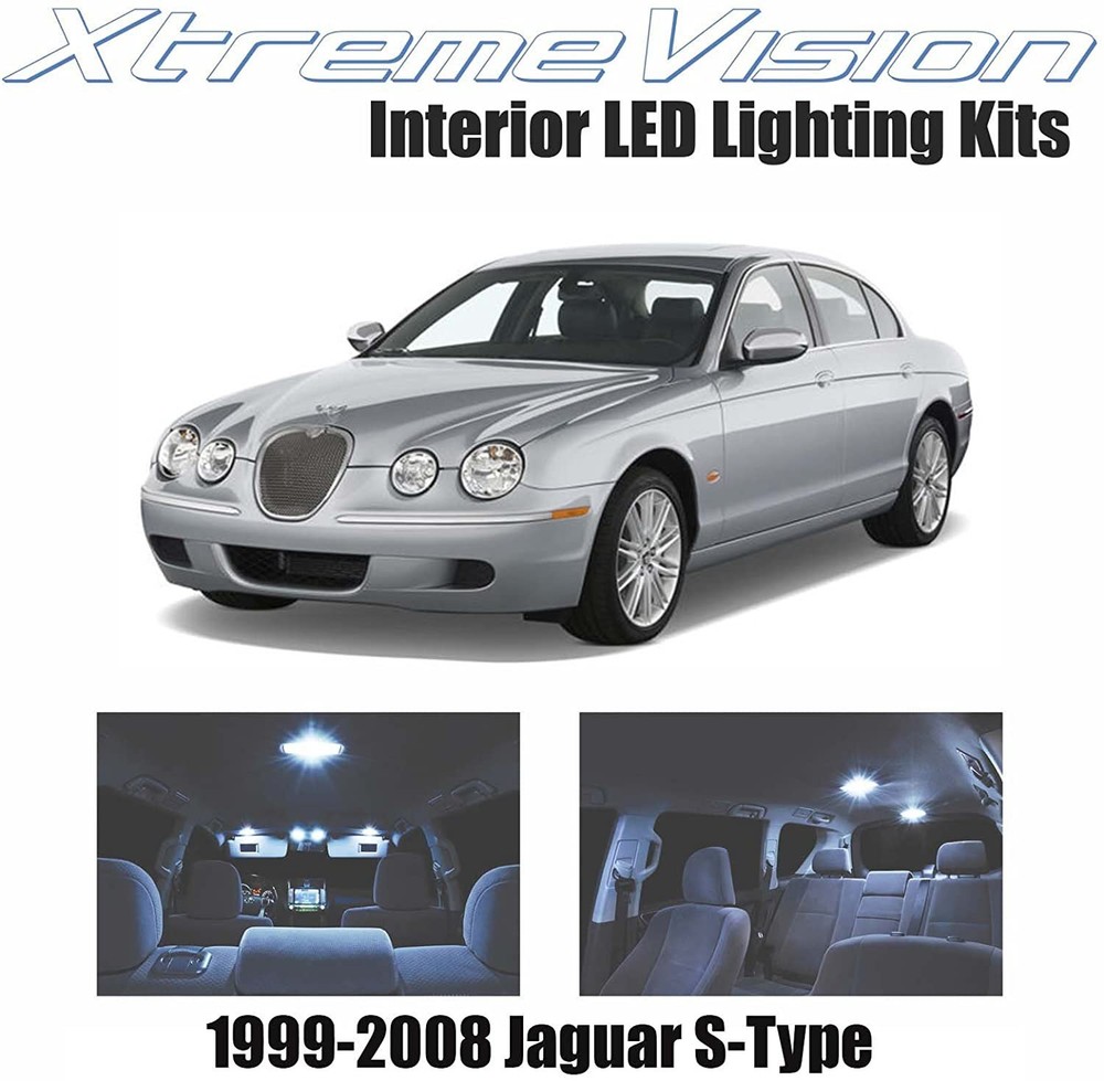 XtremeVision Interior LED for Jaguar S-Type 1999-2008 (14 Pieces) Cool White...
