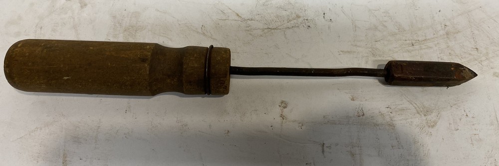 Antique No. 1 Wood Handle Soldering Iron