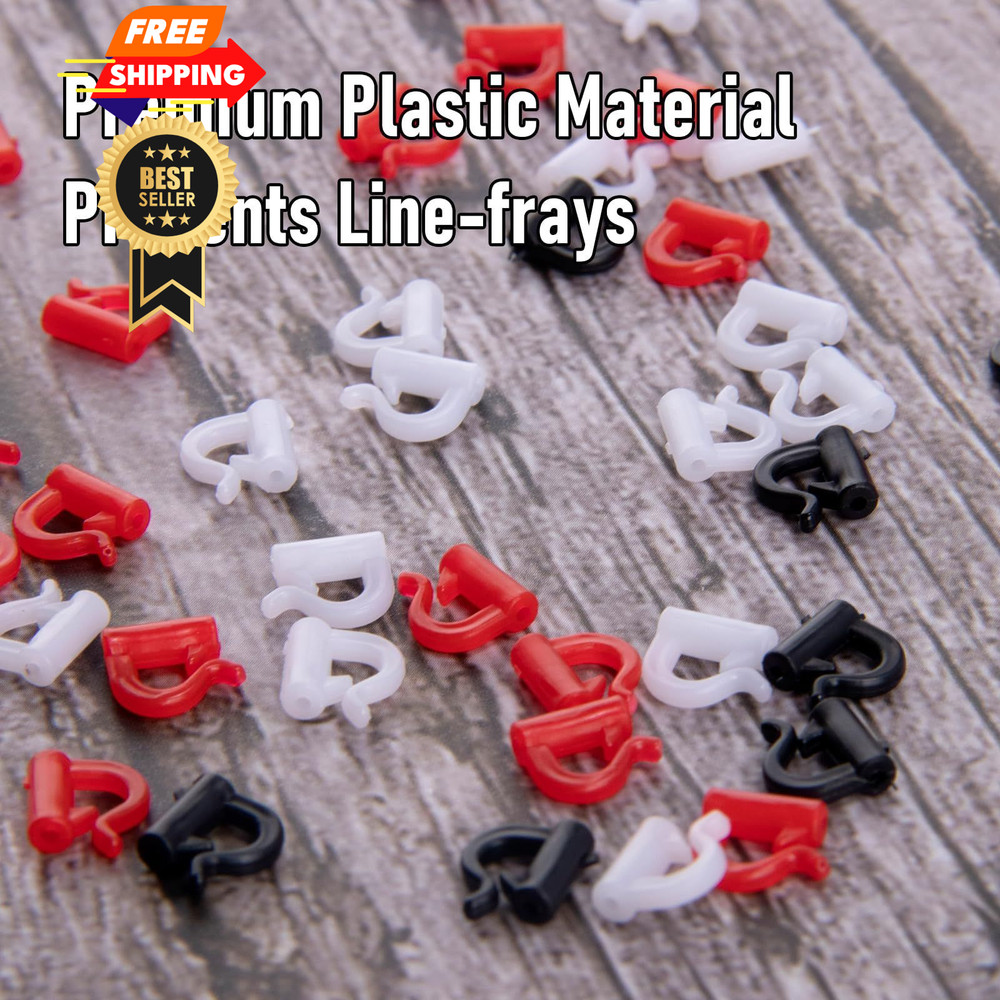 Dr.Fish 100 Pack Quick Change Spinner Clevis Plastic Blade White/100