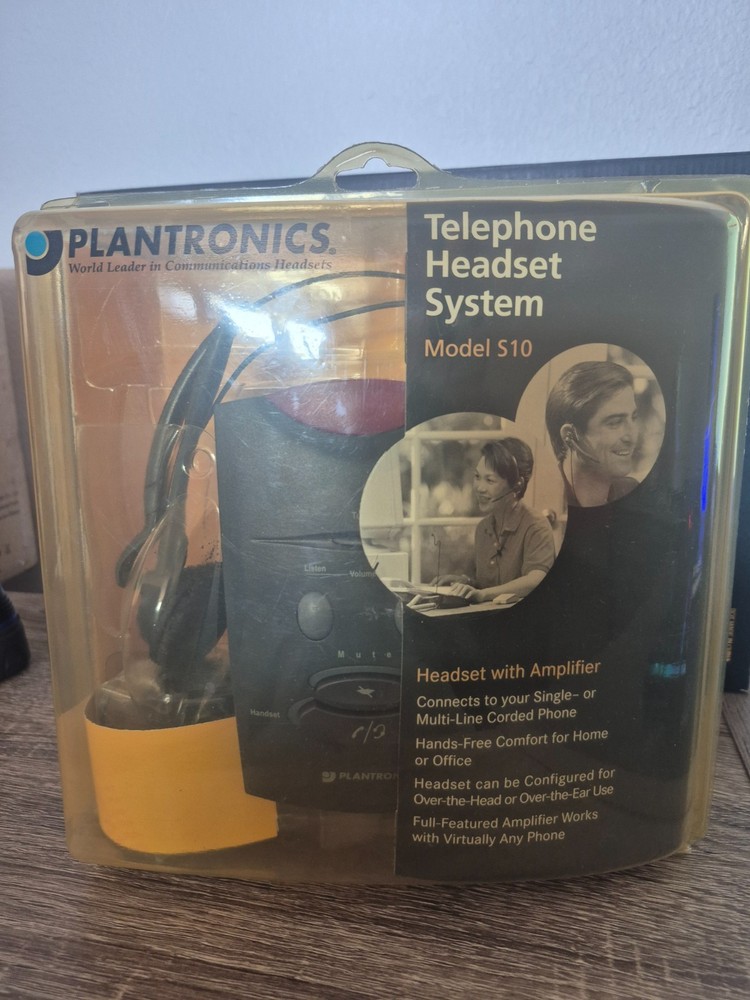 Plantronics Model S10 Telephone Headset System New In Box