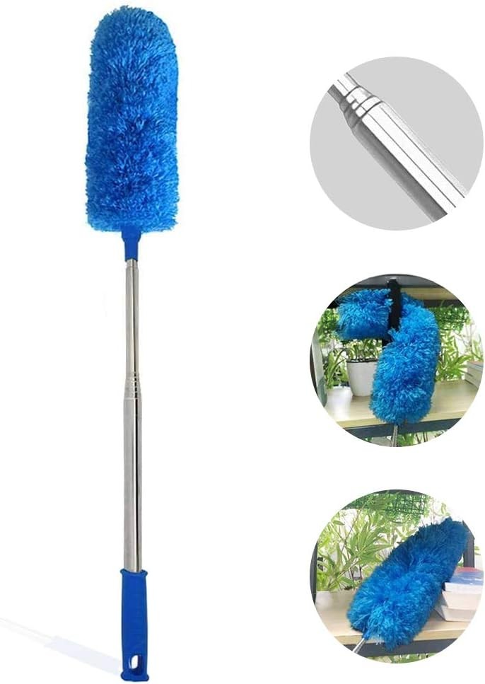 Microfiber Feather Duster Extendable Duster W/ 100 inches Extra Long Pole