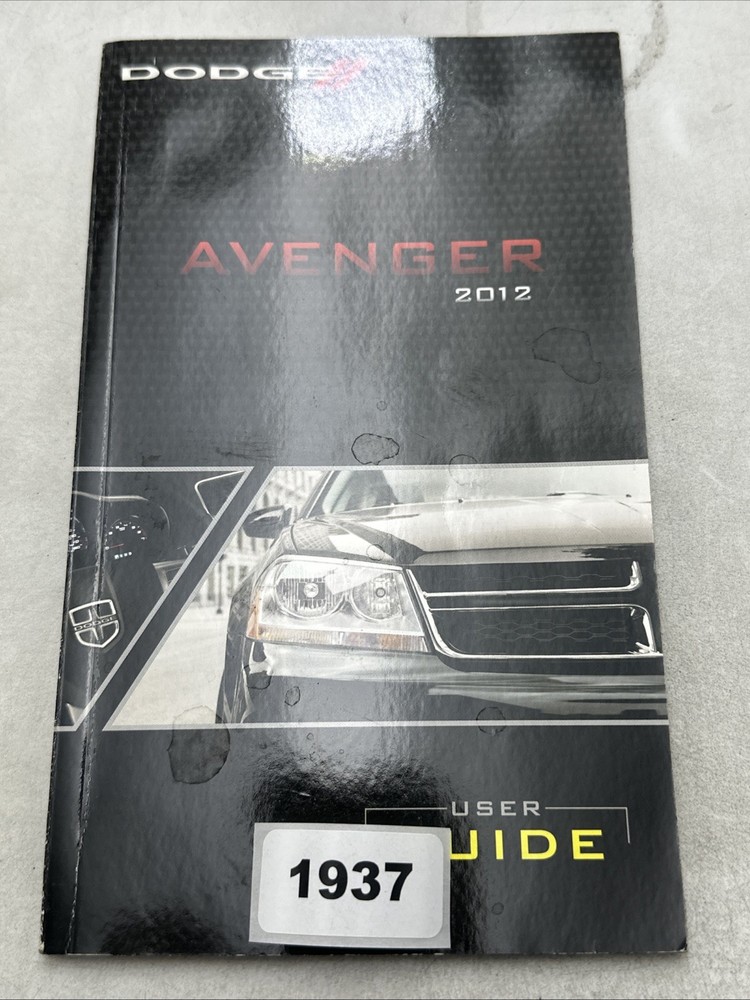 2012 Dodge avenger user guide